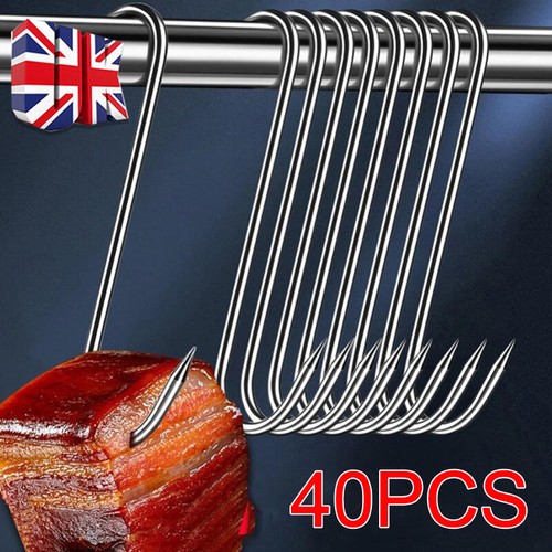 40pcs stainless steel - steel, hooks