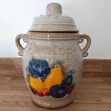VINTAGE SCHEURICH KERAMIK West German RUMTOPF Glazed Preserving Jar 865-31 Fruit