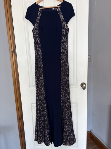 Boutique navy beige floral - boutique, navy/beige