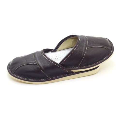 Mens leather slippers mules - mens,