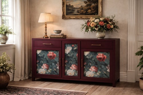 Floral sideboard statement - floral,