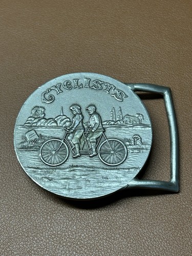 Cyclist tandem bicycle pewter - ,