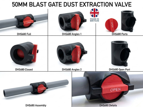 50mm blast gate dust - 50mm,
