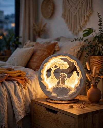 Good boy table lamp - lamp, man