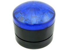 FLASHING SURFACE/PANEL MOUNT XENON BEACON 110-230VAC BLUE