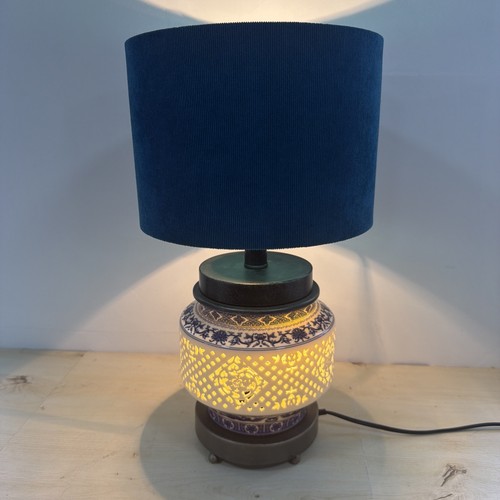 Vintage dual bulb lamp ceramic - bulb,