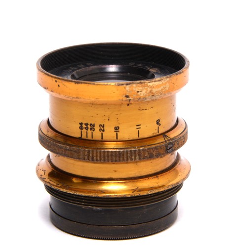 Vintage symmetrical brass - vintage, lens