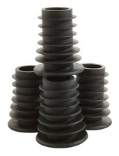 20 Standard Black Finned Rubber Bottle Corks for Spirit Measures Optics 