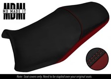FITS YAMAHA FAZER FZS 1000 01-05 CUSTOM GRIP VINYL SEAT COVER BLACK & DARK RED