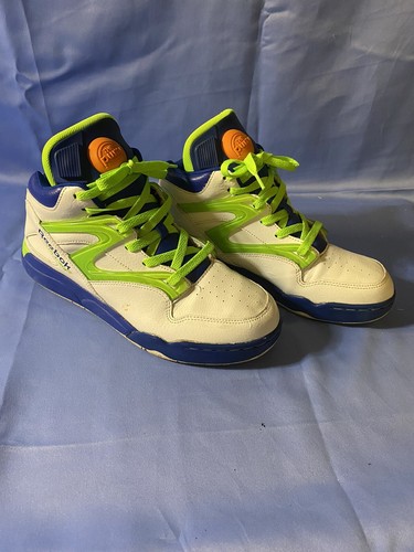 White neon green reebok the - white/,