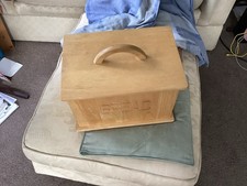 Wooden Bread Bin With Lid,