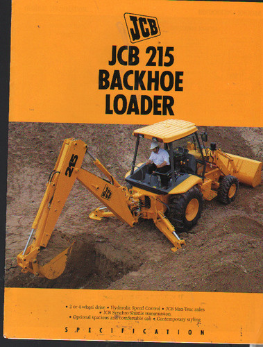 Jcb 215 backhoe - jcb,