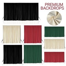 3x3m 3x6m Velvet Backdrop Curtains Premium Wedding Stage Backgrounds Drapes