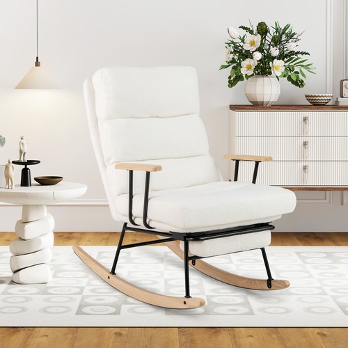 Velvet rocking chair - rocking,