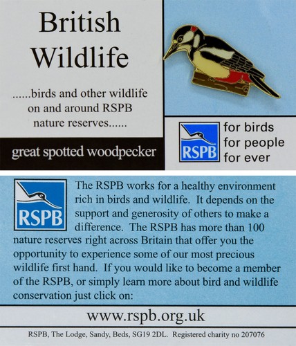 Rspb pin badge fbfpfe british - pin,