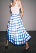 Zara Size S Women's Check Midi