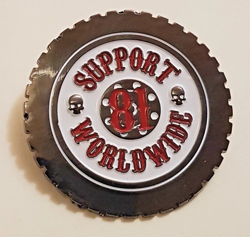 Metal pin badge support - badge, 81