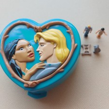 Vintage Polly Pocket Pocahontas 1995 Disney 3 dolls with Meeko set