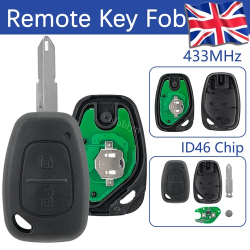 Remote key fob for renault - for,