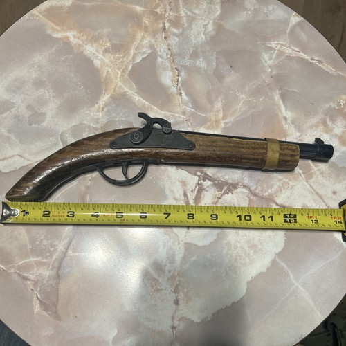 Vintage toy cap gun - vintage, black