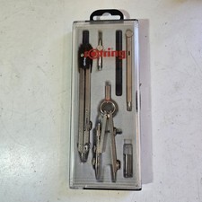 Rotring Compass Drawing Set In Storage Case School College Art 