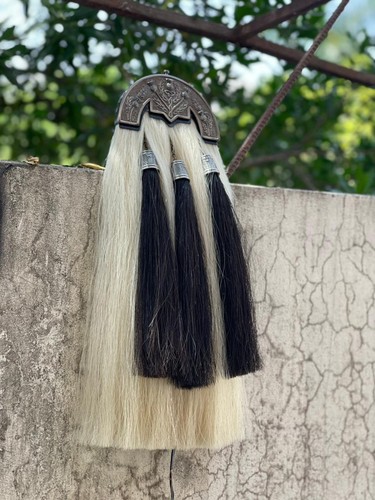 White horse hair - horse, sporran
