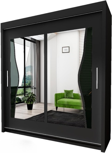 Wardrobe double mirror sliding - double,