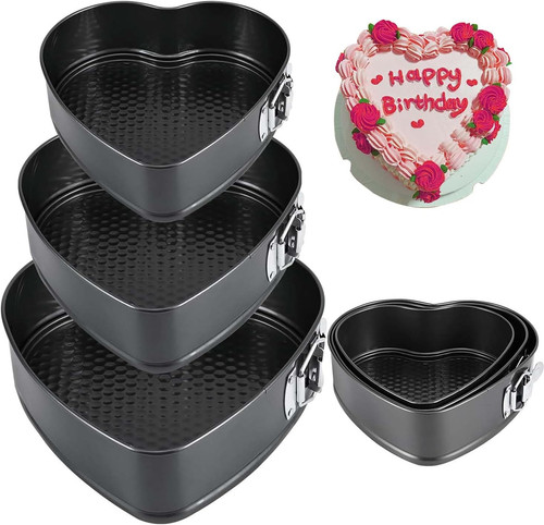Pcs heart cake tin set - heart, tins