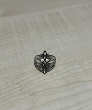 Silver Hollow Knot Ring