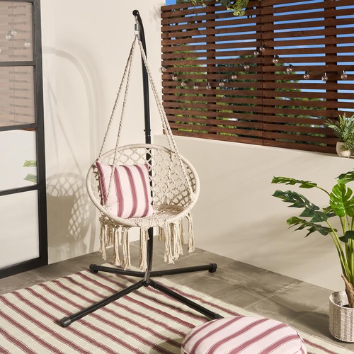 Macrame hanging chair - macrame,
