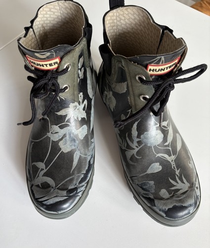 Hunters rhs green floral ankle - hunters,