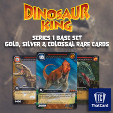 Upper Deck Dinosaur King DKCG Series 1 Base Set Gold Silver Colossal Rare Cards