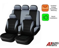 Car Seat Covers Protector Grey Full Set Fabric For Nissan Qashqai Juke Note