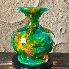 Natural Seven Colors Jade vase specimen Decorative -Taiwan China  3.96LB