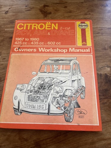 Haynes citroen 2cv ami dyane - 2cv,