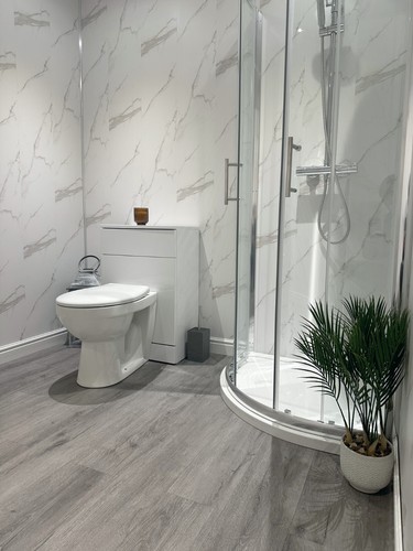 White marble matt - matt, bathroom