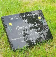 Engraved Personalised Granite