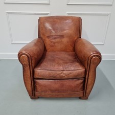 French Leather Club Chair