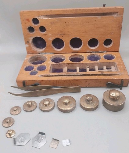 Vintage brass gram balance - vintage,