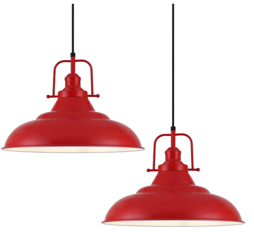 Red pendant light inch - 16,