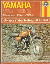 YAMAHA RD200 B,YCS3E,YCS5E,CS3E,CS5E HAYNES WORKSHOP MANUAL 1971-1974