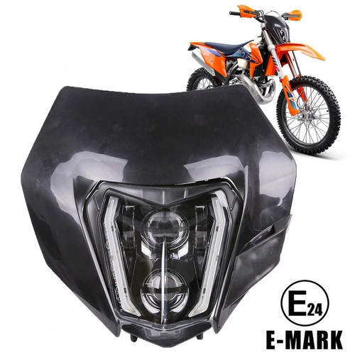 Led headlight black fairing - led,