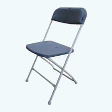 Folding Plastic Chair in Grey Stacking Chair perfect for your event