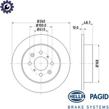 2x BRAKE DISC 8DD 355 110-331 FOR MG 25 K4F 2.5L 6cyl MG ZS Hatchback 1.8L 4cyl