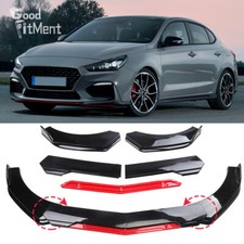 Gloss black red front - red, bumper