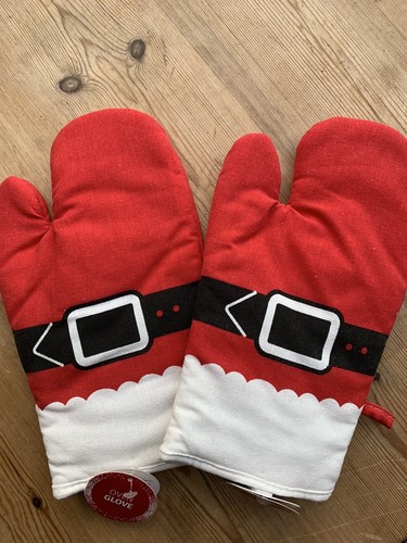New christmas oven gloves - new,