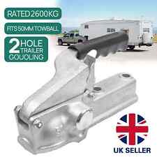 HEAVY CAST TRAILER COUPLING HITCH 50MM 2600KG TOWING TOW BAR BALL - BRADLEY TYPE