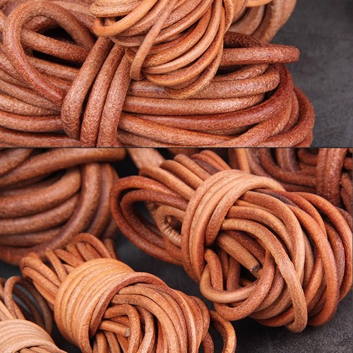 Round cow leather cord lace - round,
