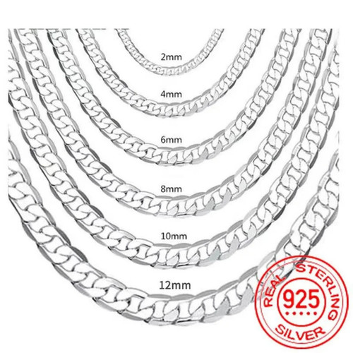 Italian style heavy solid - style, 925