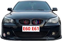 M Color Front Sport Wide Kidney Grille Grill For 03-10 BMW E60 E61 M5 5 Series